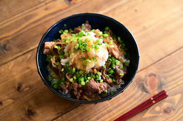おろし牛丼