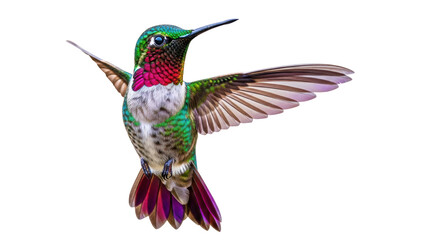 Isolated Ruby-Throated Hummingbird