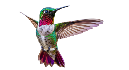 Isolated Ruby-Throated Hummingbird