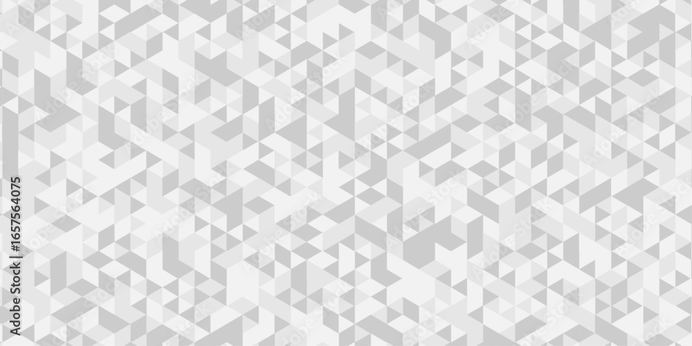 Aufkleber geometric white, gray cube square low polygon texture wallpaper. abstract surface creative diamond p