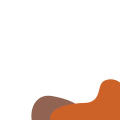 Hand drawn abstract organic shape, element illustration