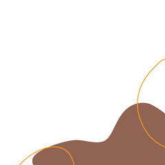 Hand drawn abstract organic shape, element illustration