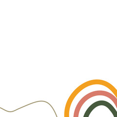 Hand drawn abstract organic shape, element illustration