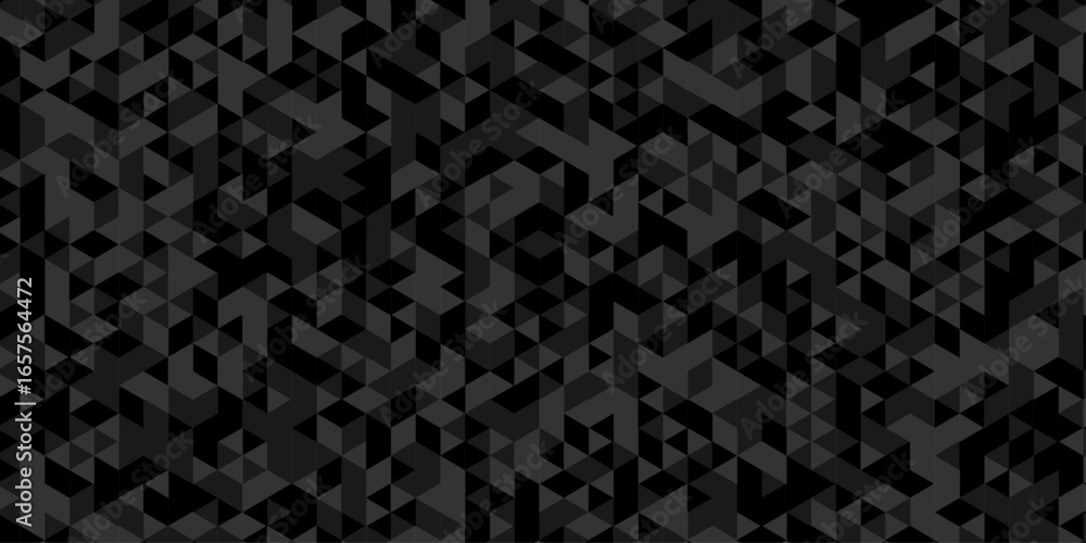 Aufkleber geometric black and gray cube square low polygon texture wallpaper. abstract surface creative diamon