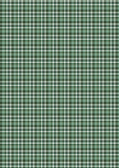 Green plaid fabric with a seamless Scottish tartan pattern and checkered texture