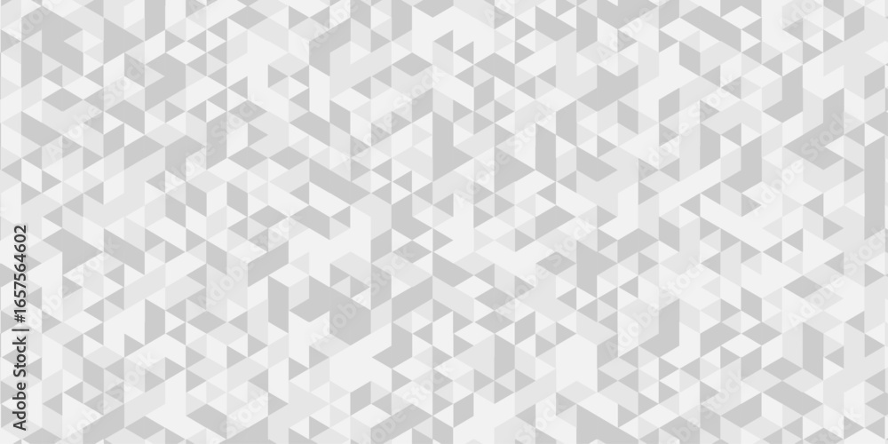 Poster geometric white, gray cube square low polygon texture wallpaper. abstract surface creative diamond p