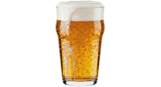 Isolated Pint of Beer