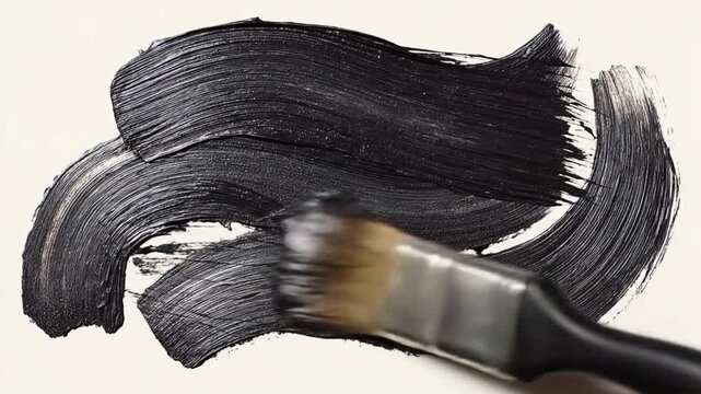 Black brushstrokes