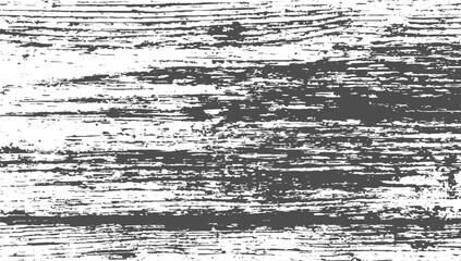 Grunge Black and White Distressed Scratched Texture Vector Design on Transparent Background