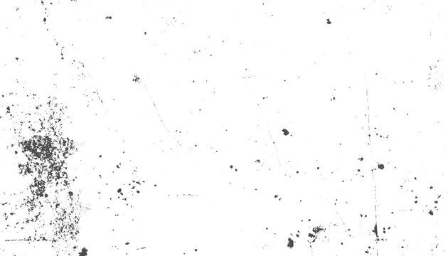 Grain noise grunge or grime marks on Distressed wood grain texture vector illustration. Speckle grain dot white paper noise texture with distress effect vector transparent background.
