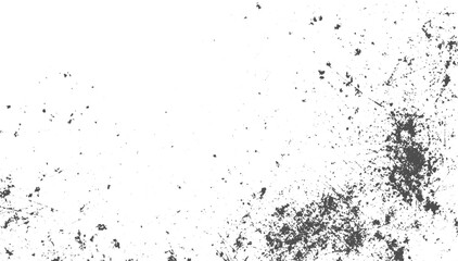 Grain Noise Background with Gradient Pattern and Vector Dust Dots, Heavy Grunge Texture, Old Worn Overlay on Transparent Background