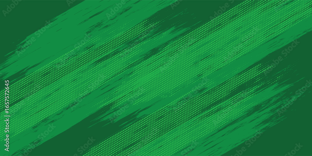 Poster futuristic dots halftone yellow green color pattern gradient texture background. vector art