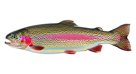 Isolated Rainbow Trout Fish