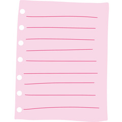 pink note paper