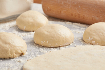 Dough for flammkuchen and lahmacun