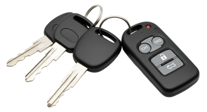 Isolated Car Keys and Remote