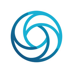 Rotation Arrow Icon Minimalist Vector Design abstract green swirl logo design for eco friendly business or nature related company branding needs Circular Rotation Icon Vector.