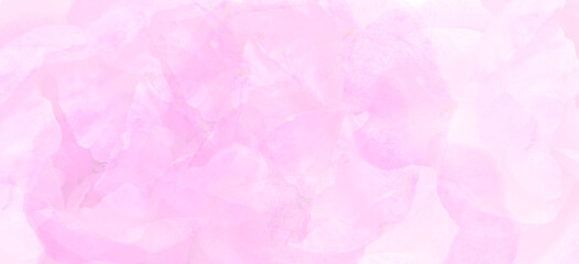 Dreamy soft pink background with  flowers merging in a pastel colored. Template banner. Wedding, Birthday, Valentines Day. Purple pink white gradient toned