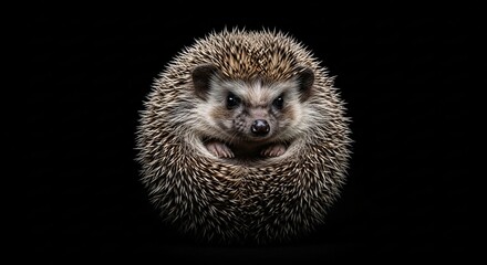 Spiny-Hedgehog-Curled-Cinematic-Portrait