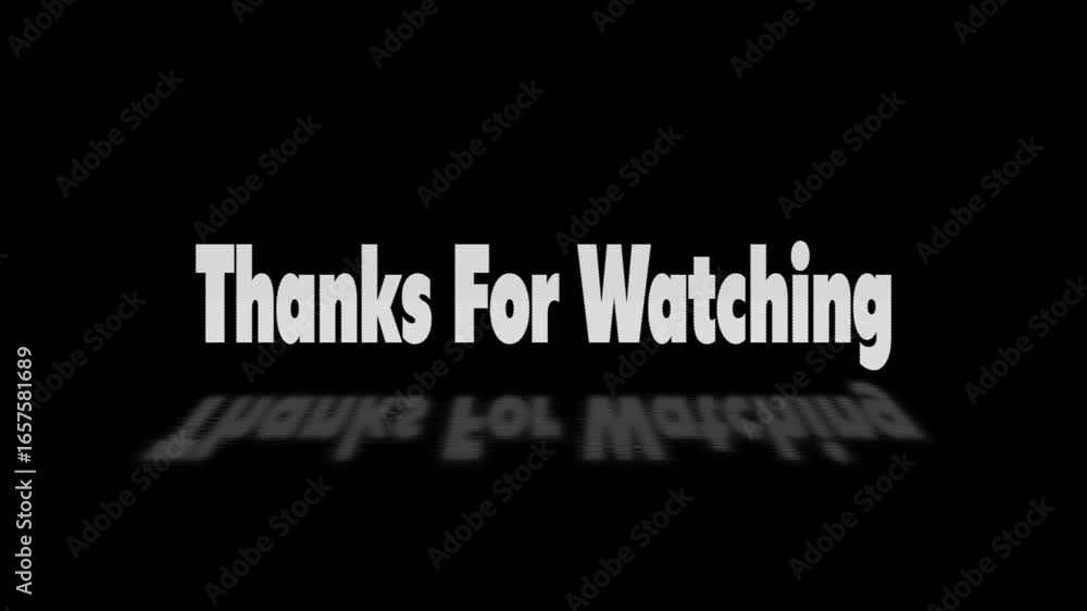 Aufkleber thanks for watching text animation. thanks for watching style, design elements motion graphics. bann