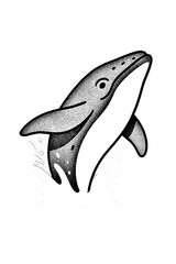 Fototapeta premium as-happy-Wildlife-Whale-breaching-water-Character-#10-Vector-Illustration.eps