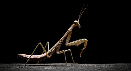 Precise-Praying-Mantis-Standing-Cinematic-Portrait
