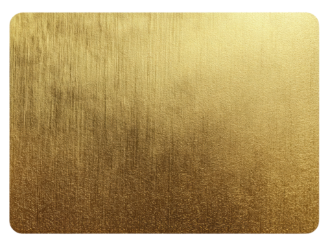Gold brushed metal plate - Powered by Adobe