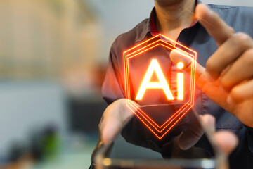 User Interface Ai programmer AR computing inspector screen Applications Control screen Virtual Reality Control new technology service programer programming ai chat bot innovation new technology..