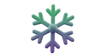 Colorful Abstract Snowflake Icon Vector Illustration Winter Holiday Season Design Element