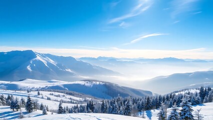 winter mountain landscape