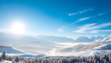 winter mountain landscape