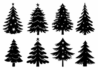 Christmas Tree Silhouettes