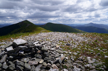 Beautiful mountains landscape. Carpathians, Ukraine.