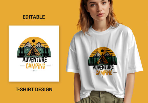 Adventure Camping Tshirt Design