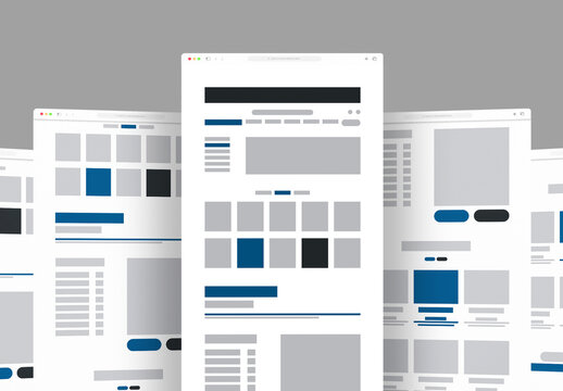 Ecommerce Landing Wireframe Template
