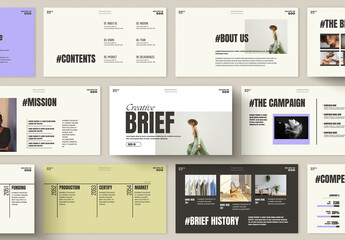 Modern Business Pitch Deck Creative Brief Presentation Template
