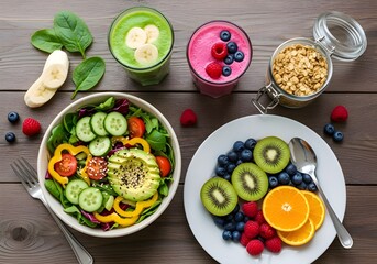 Colorful Healthy Food Trend