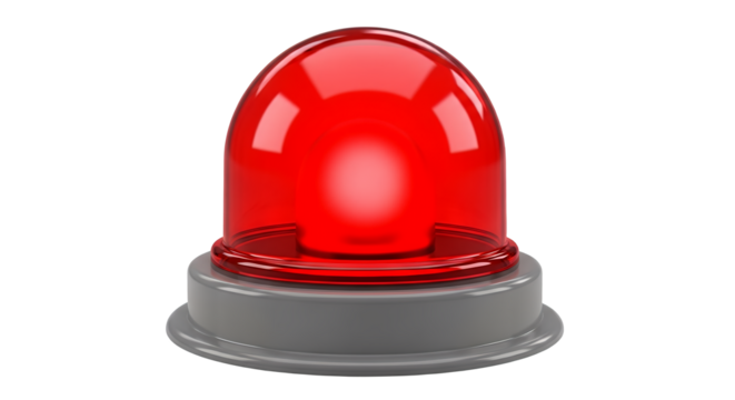 Red Emergency Siren Light Icon Alert Warning Danger Safety Security Risk Hazard Symbol Stock Photo - Powered by Adobe