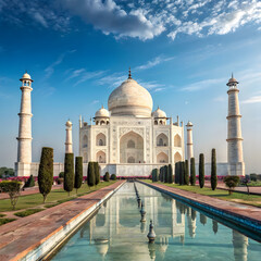 Beautiful view of Taj Mahal, windows wall papers, beautiful landscape of Taj Mahal,.