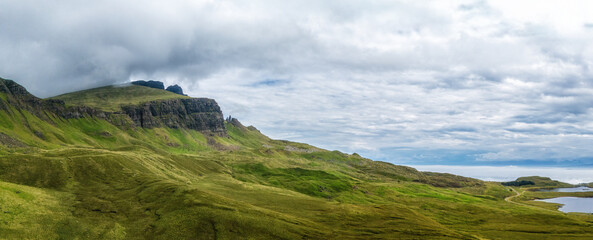 The Old Man of Storr on the Trotternish peninsula on the Isle of Skye.