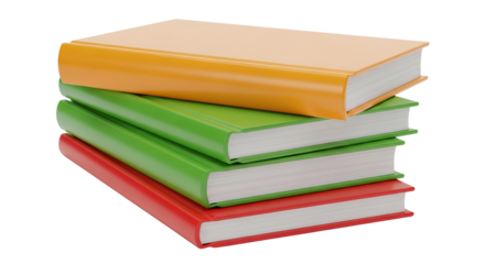 Stack of Colorful Notebooks and Journals for Education Business or Creative Projects