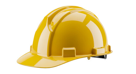Fototapeta premium Yellow Hard Hat Safety Helmet Protection Construction Worker Industrial Workplace Equipment PPE