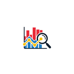 Graphic app icon for data analytics, stacked bar graph.