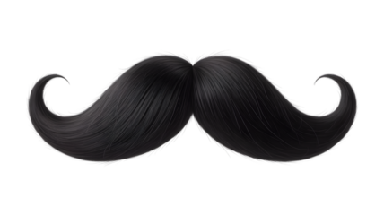 A mustache detailed illustration of a stylish gentleman's accessory grooming face hair facial