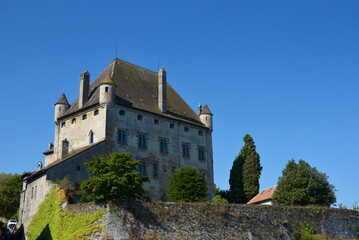 Fototapeta premium Yvoire, Lac d'Annecy, château