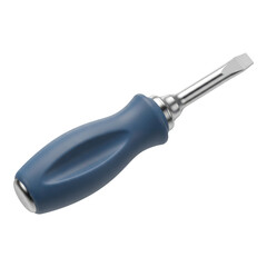 Fototapeta premium Flat head screwdriver isolated on transparent background
