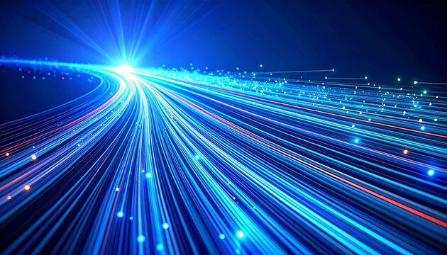 Abstract Light Trails, Speed, Digital Space (1)