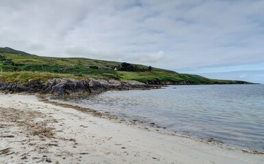 paysage de la région de clifden en Irlande