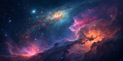 Fototapeta premium space background with stars