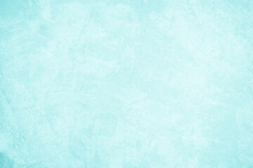 Pastel blue and white concrete stone texture for background in summer wallpaper. Cement and sand wall of tone vintage. Concrete abstract wall of light cyan color, cement texture mint green for design.